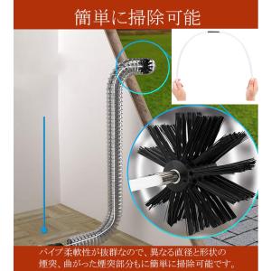 煙突掃除ブラシ 煙突掃除棒 煙突掃除キット 掃...の詳細画像3