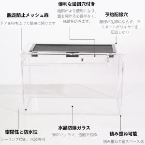 爬虫類用ガラスケージ 爬虫類テラリウムタンク ...の詳細画像2