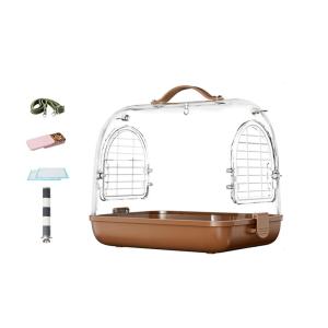 鳥かご キャリー 手提げ 肩掛け オカメインコ キャリーケース お出かけ ケージ 飼育ケージ インコ アクリルケース おしゃれデザイン 鳥かご バードケージ 持ち運