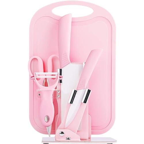 セラミックナイフセット、キッズキッチンナイフまな板セット、キッチンシェフナイフシャープセット、小型で...