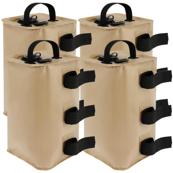 テント 重り 4個セット 注水式 10L 500D PVC ウエイトバッグ テント ウエイト 砂袋 ...