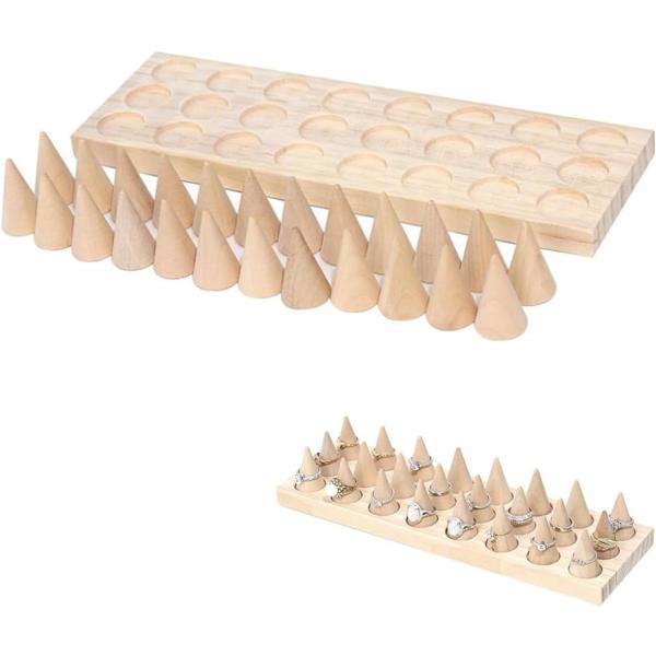 指輪 リング スタンド 木製 指輪スタンド 円錐 指輪置き 指輪立て 指輪の保管 アクセサリー ジュ...