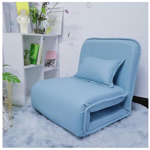 座椅子 ソファベッド ソファ一人掛け 多機能ソファー 折りたたみ ソファ 枕付き 3段階調節 高反発...