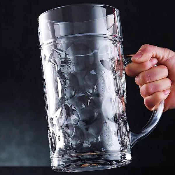 1000ml ビールジョッキ メガジョッキ 大ビールグラス 割れない ビールジョッキ ジョッキ ビア...