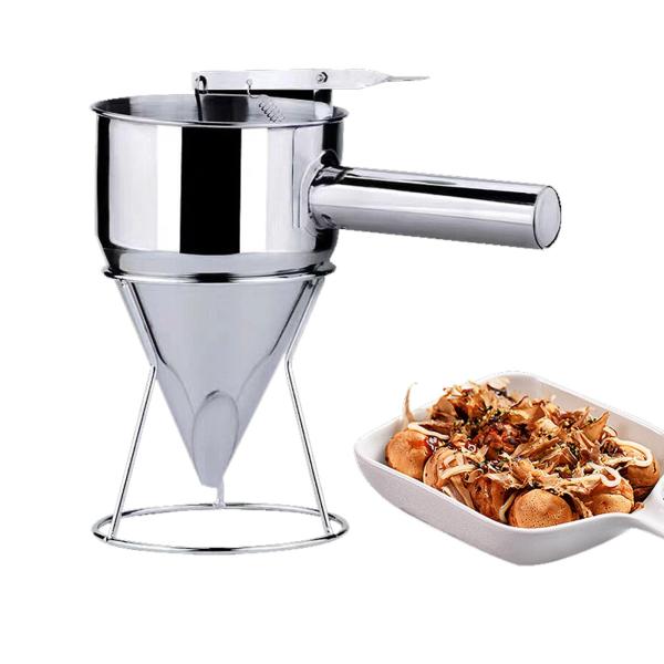 種落し ロート 漏斗 大サイズ 1200ml ステンレス製 フィッシュボールファンネル スタンド付き...