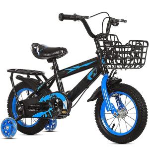 子供用自転車 3-8歳キッズバイク 幼児自転車 【2026業界新発想】補助輪付きが点滅し滑り止めハンドル付き 簡単に安装 子供のギフト バースデーギフトクリスマス