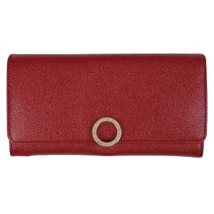 ブルガリ BVLGARI ロゴクリップ 長財布 札入れ 小銭入れ ブルガリブルガリ 長財布 レザー レッド 33889 レディース 中古
