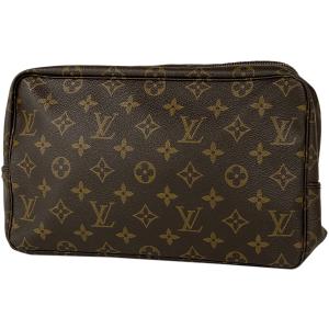 ルイ・ヴィトン Louis Vuitton トゥルース トワレット 28 セカンドバッグ 化粧ポーチ モノグラム ブラウン M47522 レディース 中古｜kaipre