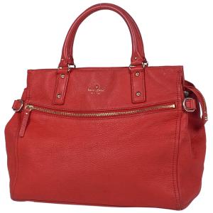 ケイトスペード Kate Spade ロゴ ハンドバッグ 2WAY ショルダーバッグ ハンドバッグ レザー オレンジ PXRU4493 レディース 中古｜kaipre