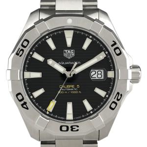 タグホイヤー TAG HEUER アクアレーサー キャリバー5 WAY2010.BA0927 腕時計 SS 自動巻き ブラック メンズ 中古  ラッピング可｜kaipre