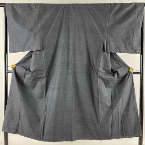 男着物 美品 秀品 証紙あり アンサンブル 大島紬地 亀甲絣 濃紺 袷