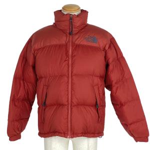 ザ・ノースフェイス THE NORTH FACE ヌプシ ダウンジャケット 防寒 NUPTSE ND00360 インフーデッド アウター ダウンジャケット レッド メンズ 中古｜