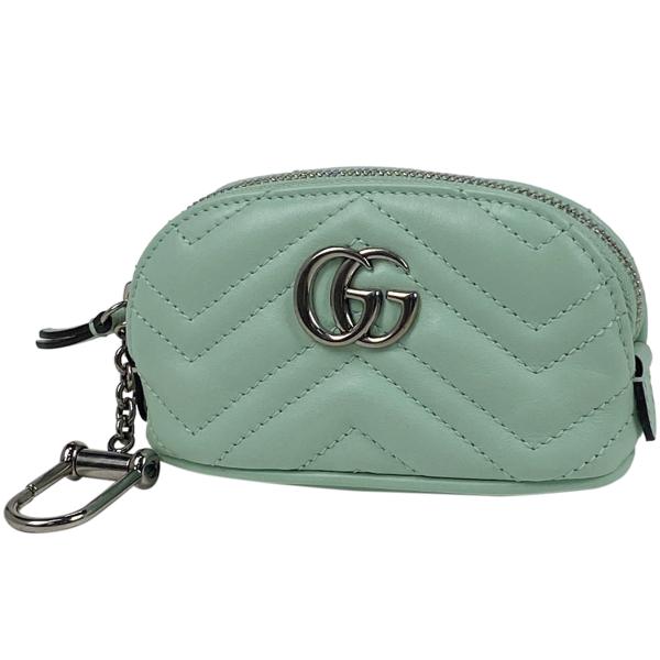 グッチ GUCCI GGマーモント キーポーチ アクセサリーポーチ キーホルダー キーケース レザー...