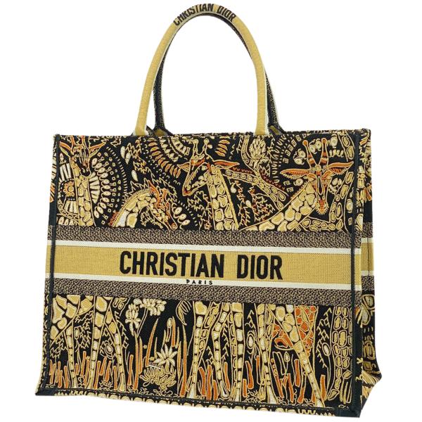 クリスチャンディオール Christian Dior ブックトート ラージバッグ ハンドバッグ ジラ...