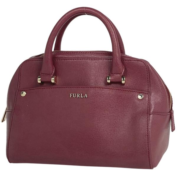 フルラ Furla ロゴ ハンドバッグ 2WAY ショルダーバッグ ハンドバッグ レザー レッド レ...