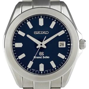 セイコー SEIKO グランドセイコー デイト SBGF019 8J56-8020 腕時計 SS クォーツ ブルー メンズ 中古  ラッピング可