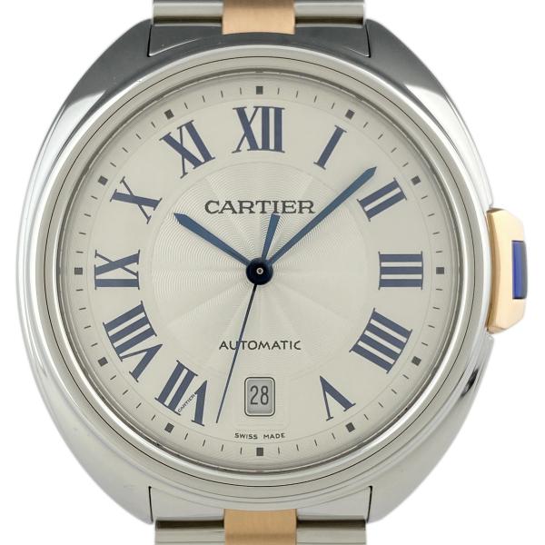カルティエ CARTIER クレ ドゥ ローマン W2CL0002 腕時計 SS PG 自動巻き シ...