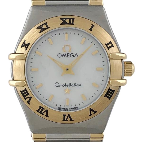 オメガ OMEGA コンステレーション ミニ 1362.70 腕時計 SS YG クォーツ ホワイト...