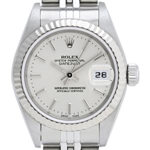 ロレックス ROLEX デイトジャスト 79174 腕時計 SS WG 自動巻き シルバー レディー...