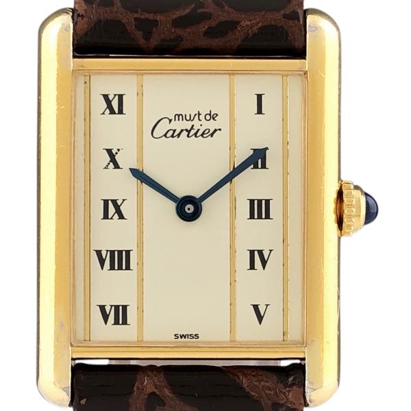 カルティエ CARTIER マストタンク LM ヴェルメイユ 590005 腕時計 シルバー925 ...