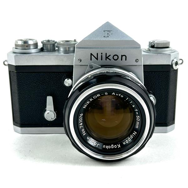 ニコン Nikon F アイレベル シルバー + NIKKOR-S 50mm F1.4 非Ai フィ...