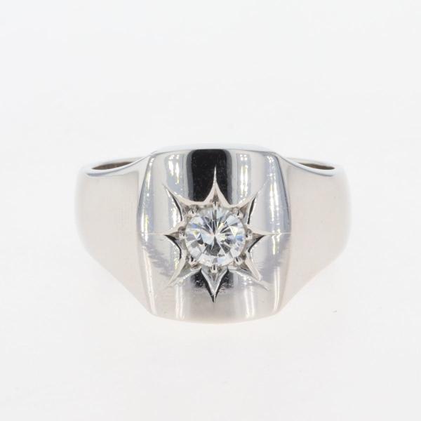 ダイアモンド デザインリング プラチナ 指輪 リング 19.5号 Pt850 ダイヤモンド メンズ ...