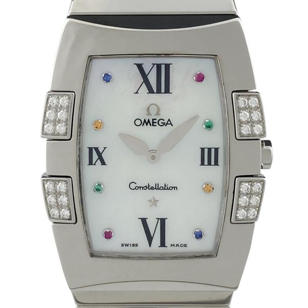 オメガ OMEGA コンステレーション クアドレラ 1586.79 腕時計 SS ダイヤモンド クォ...