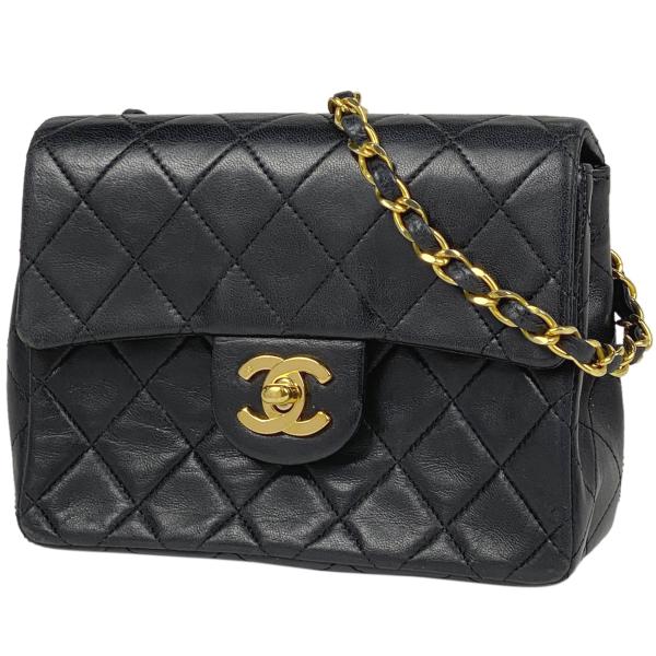 シャネル CHANEL ミニ マトラッセ シングルフラップ チェーン ショルダーバッグ ココマーク ...