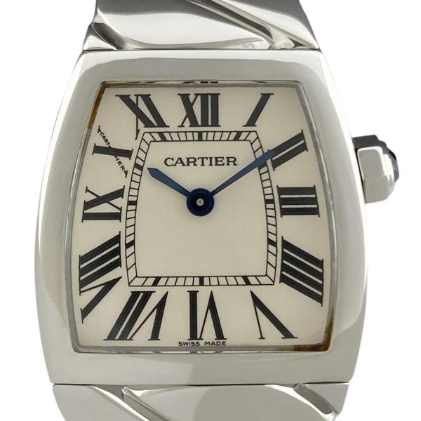 カルティエ CARTIER ラドーニャ SM W660012I 腕時計 SS クォーツ アイボリー ...