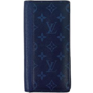 ルイ・ヴィトン Louis Vuitton ポルトフォイユ ブラザ モノグラム 二つ折り 長財布 タイガラマ コバルト(ブルー) M30297 メンズ 中古  ラッピング可
