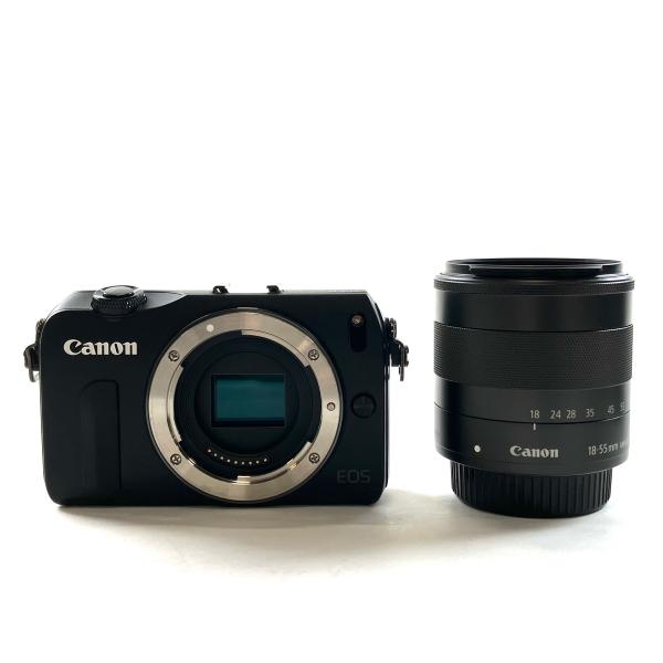 キヤノン Canon EOS M レンズキット ブラック デジタル ミラーレス 一眼カメラ 中古