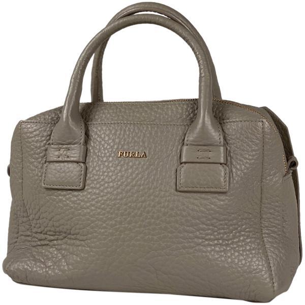 フルラ Furla ロゴ ハンドバッグ ２WAY ショルダーバッグ ハンドバッグ レザー グレージュ...