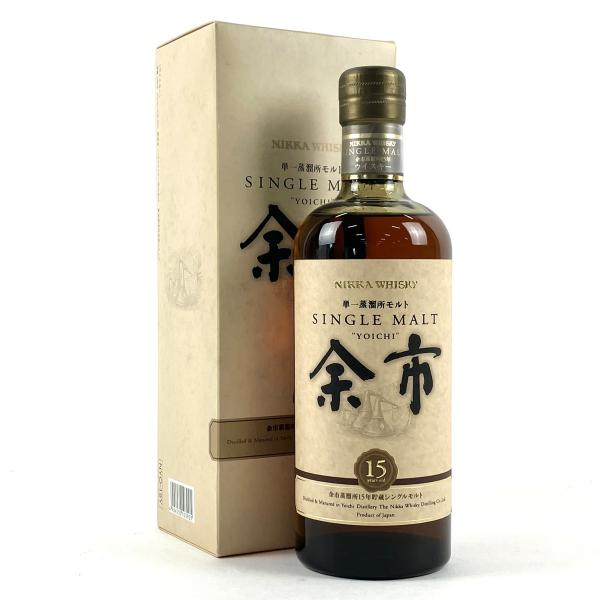 東京都内限定発送 ニッカ NIKKA 余市 単一蒸留所モルト 15years old 700ml 国...