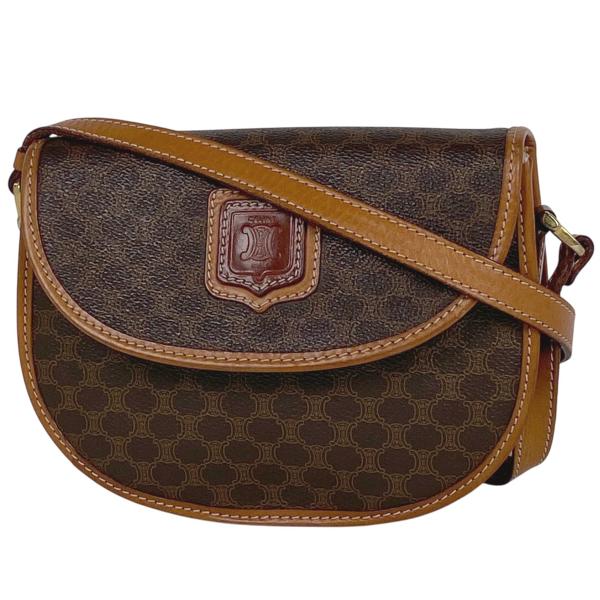 セリーヌ CELINE マカダム柄 ショルダーバッグ 斜め掛け ショルダーバッグ コーティングキャン...