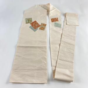 名古屋帯 秀品 八寸名古屋帯 色紙 華文 金銀...の詳細画像4