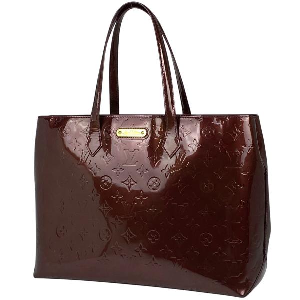 ルイ・ヴィトン Louis Vuitton ウィルシャー MM エナメル トートバッグ モノグラムヴ...