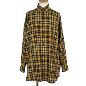 BALENCIAGA チェック柄オーバーサイズパデット中綿長袖シャツ