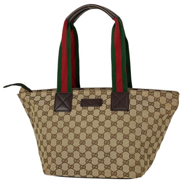 グッチ GUCCI GG柄 トートバッグ ハンドバッグ シェリーライン ウェブ トートバッグ GGキ...