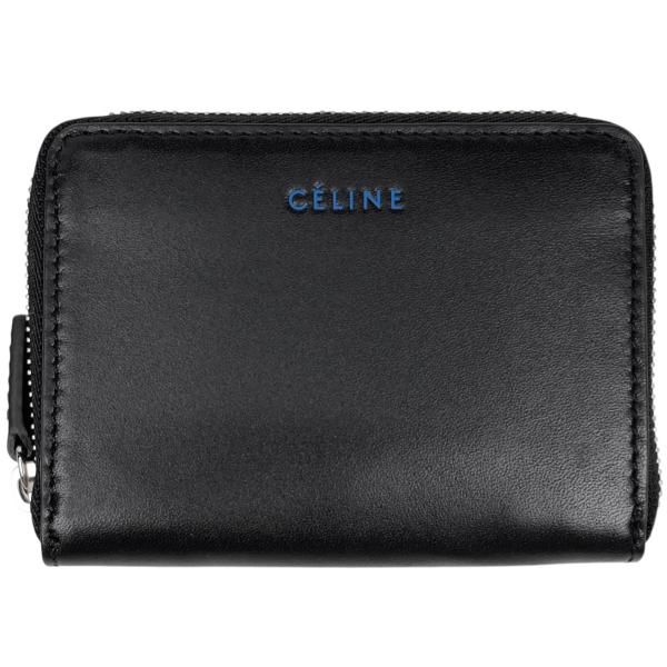 セリーヌ CELINE ロゴ コインケース コインパース カードケース ラウンドファスナー コインケ...