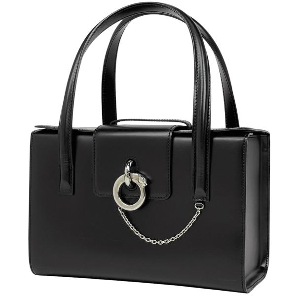 カルティエ CARTIER パンテール ハンドバッグ スクエア フラップ バッグ ハンドバッグ レザ...