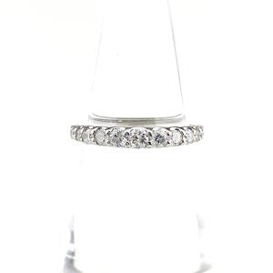 メレダイヤ デザインリング プラチナ 指輪 リング 8.5号 Pt900 ダイヤモンド レディース 中古