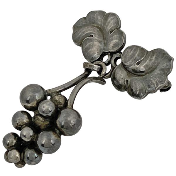 ジョージジェンセン Georg Jensen ムーンライト グレープ ブローチ 217A  葡萄モチ...