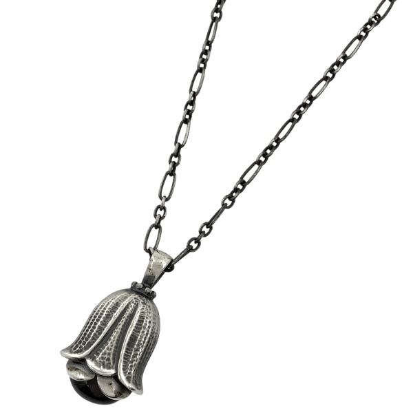 ジョージジェンセン Georg Jensen デザイン ネックレス 2007 ガーネット ネックレス...