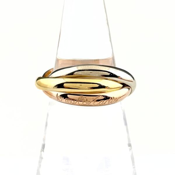 カルティエ CARTIER トリニティ リング YG イエローゴールド 指輪 スリーカラー クラシッ...