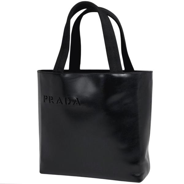 プラダ PRADA ロゴ トートバッグ ハンドバッグ トートバッグ レザー ネロ(ブラック) B93...