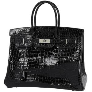 エルメス HERMES バーキン 35 ハンドバッグ ポロサス ブラック □J レディース 中古