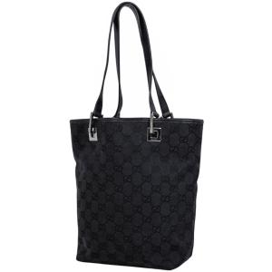 グッチ GUCCI GG柄 トートバッグ GGキャンバス ブラック 31244 レディース 中古