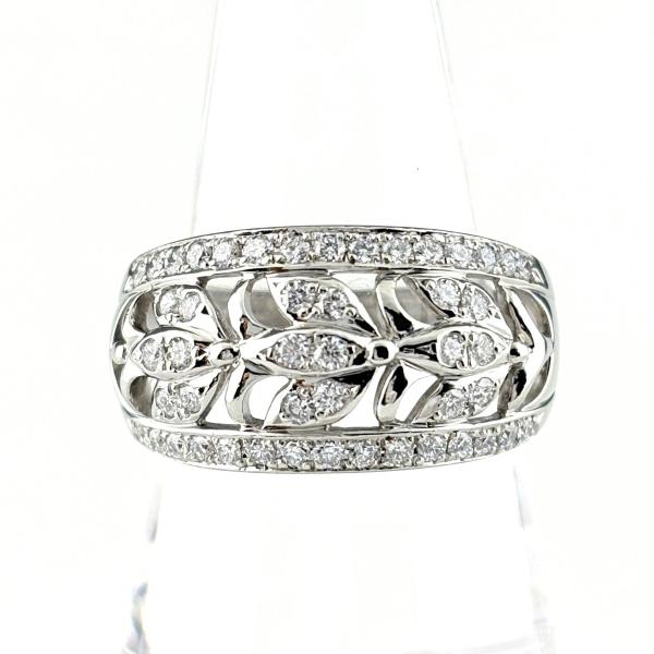ロイヤル・アッシャー ROYAL ASSCHER メレダイヤ リング プラチナ 指輪 リング 17号...