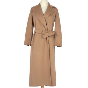マックスマーラ MAX MARA ガウンコート CUCITO A MANO ベルト付き コート その他コート ウール ベージュ レディース 中古 在庫一掃