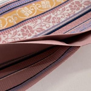 美品 半幅帯 秀品 博多織 証紙有 小袋帯 縞...の詳細画像3